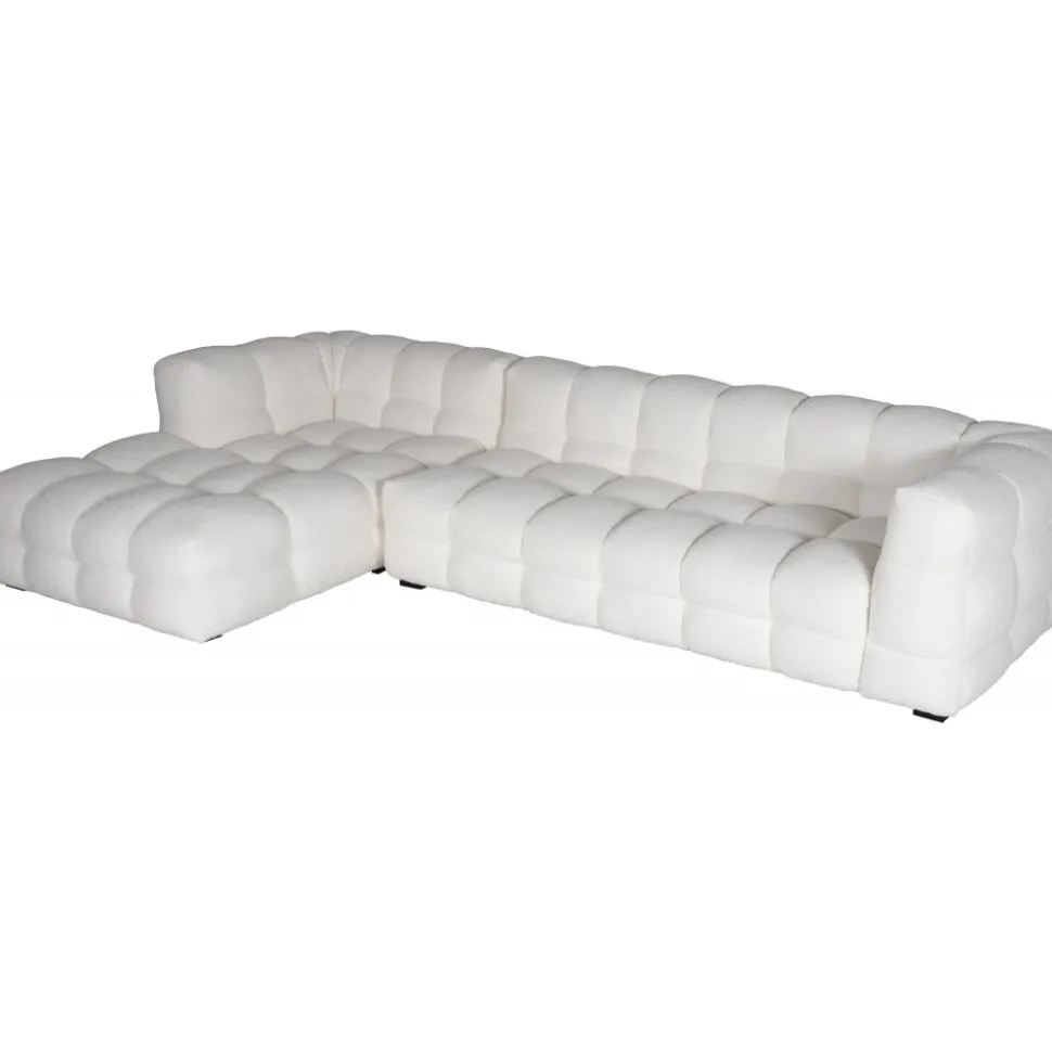 Soffa 322 cm bred beige teddy - Elisa + Möbeltassar