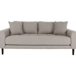 Soffa 180 cm bred grått tyg