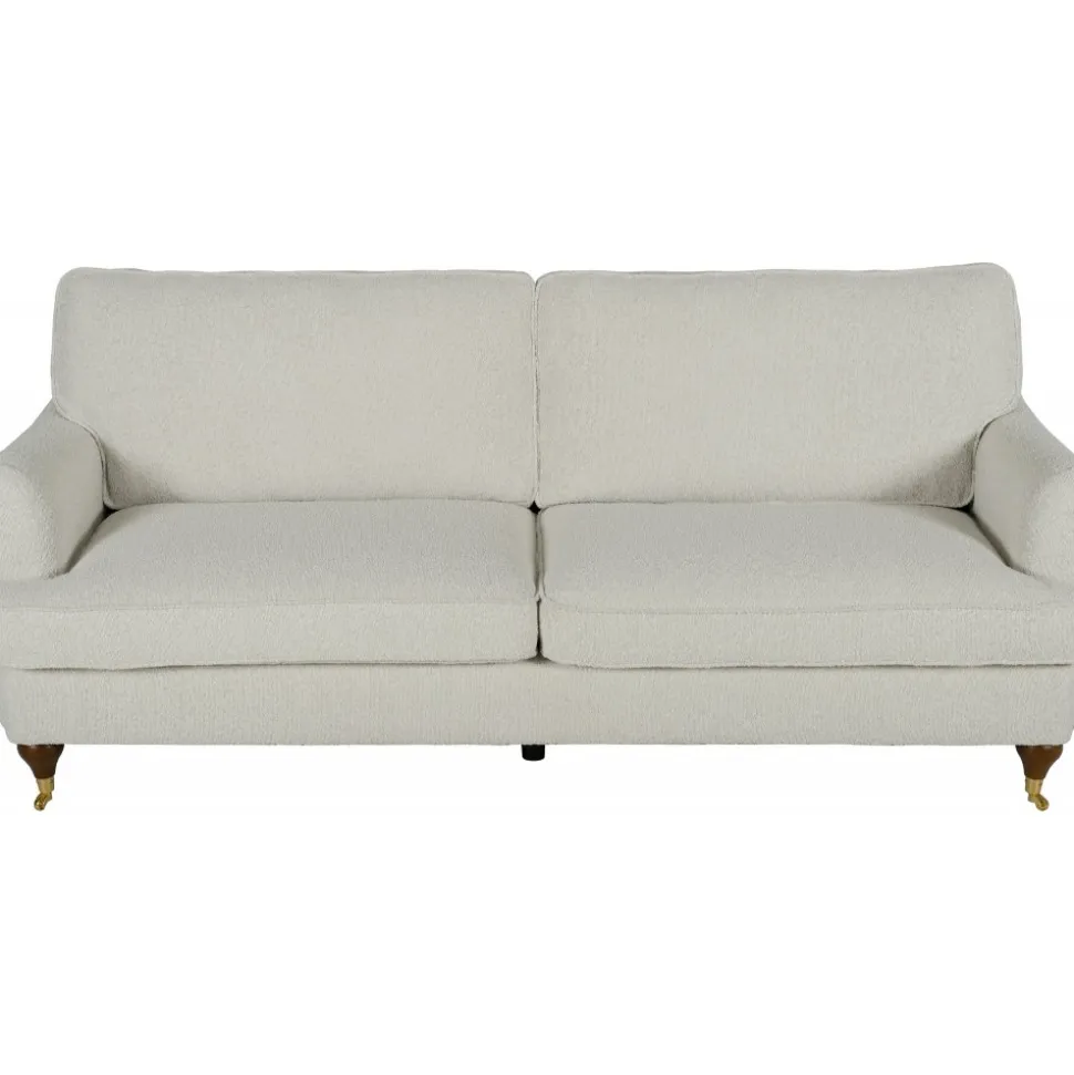 Soffa 210 cm bred Howard Watford Deluxe i bouclé + Textilrengöring för möbler