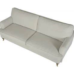 Soffa 210 cm bred Howard Watford Deluxe i bouclé + Möbeltassar