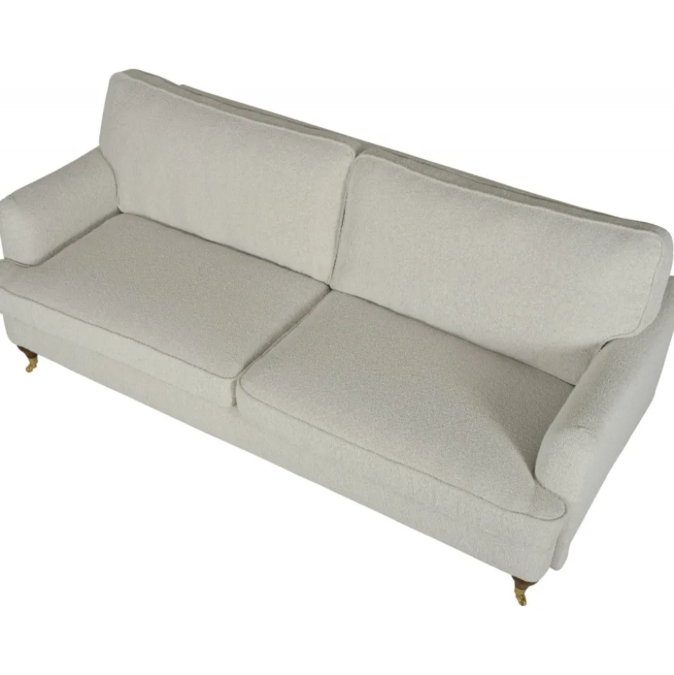 Soffa 210 cm bred Howard Watford Deluxe i bouclé + Möbeltassar