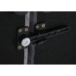 Soffa 250 cm bred mörkgrå sammet 114 cm djup + Fläckborttagare för möbler