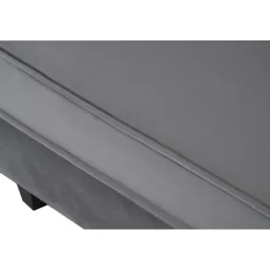 Soffa 250 cm bred mörkgrå sammet 114 cm djup