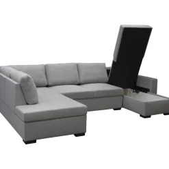 Soffa 309 cm ljusgrå - Solna