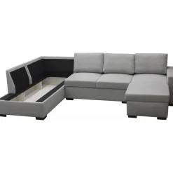 Soffa 309 cm ljusgrå - Solna