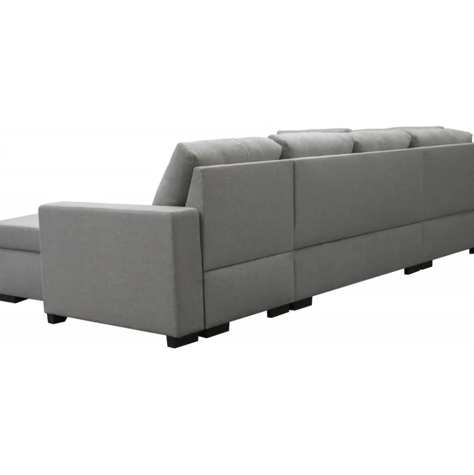 Soffa 309 cm ljusgrå - Solna + Fläckborttagare för möbler