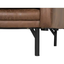 Soffa brun vintage 3-sits 223 cm