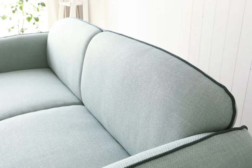 Soffa Catta med fotpall - 200 cm + Textilrengöring för möbler