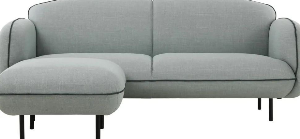 Soffa Catta med fotpall - 200 cm + Textilrengöring för möbler