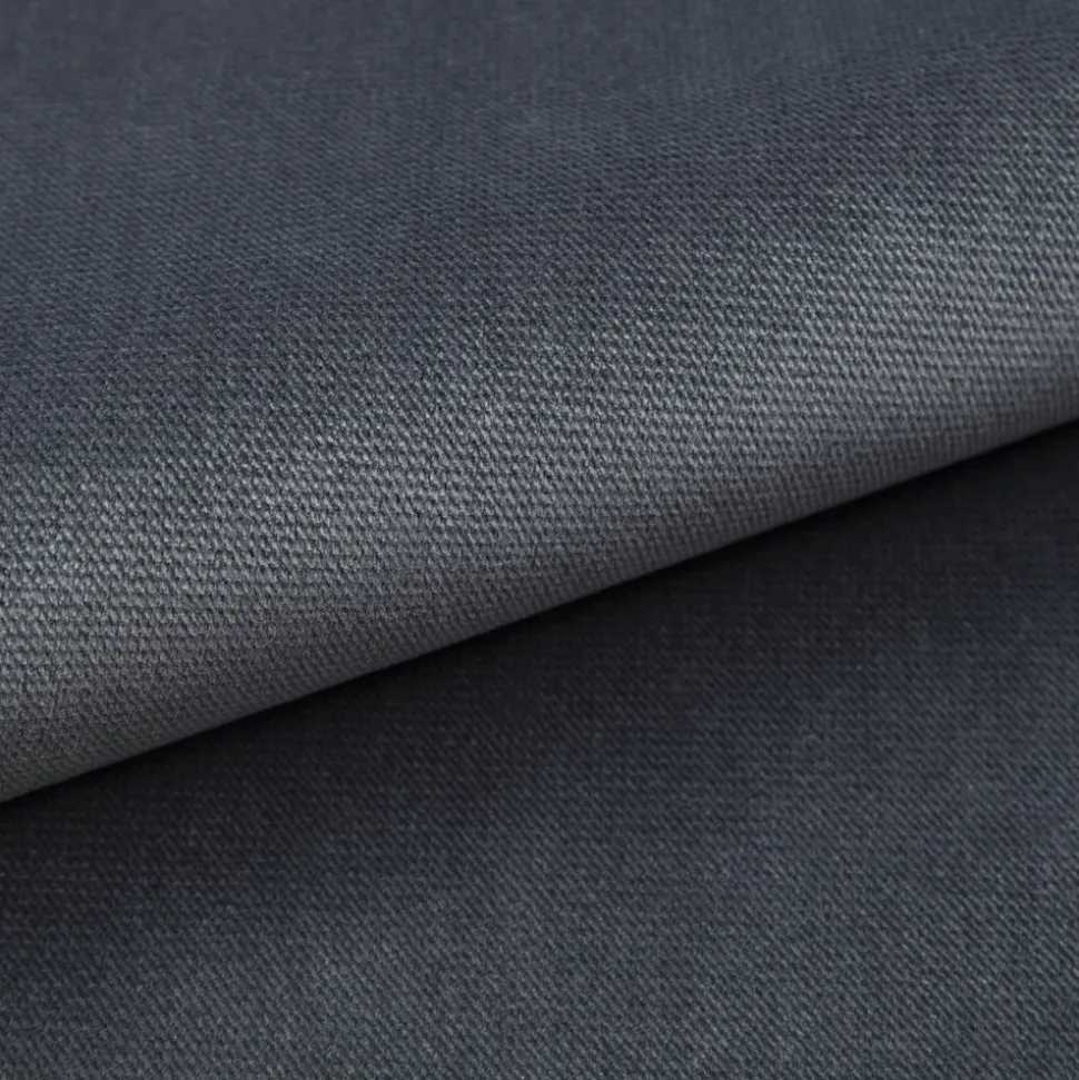 Soffa Chesterfield Cambridge Deluxe 225 cm - Mörkgrå sammet