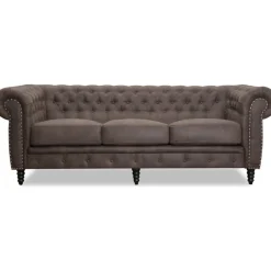 Soffa Chesterfield 3-sits - 214 cm
