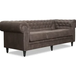 Soffa Chesterfield 3-sits - 214 cm
