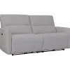 Soffa elektrisk recliner 3-sits - Ljus bouclè