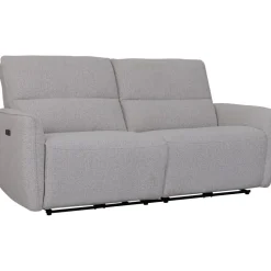 Soffa elektrisk recliner 3-sits - Ljus bouclè