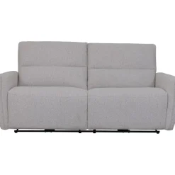 Soffa elektrisk recliner 3-sits - Ljus bouclè