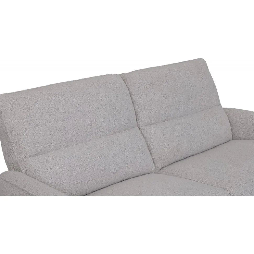 Soffa elektrisk recliner 3-sits - Ljus bouclè