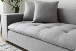 Soffa grå divan 251 cm - Sake