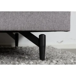 Soffa grå 4-sits 255 cm Hedlunda