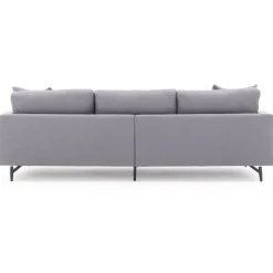 Soffa grå 4-sits 255 cm Hedlunda