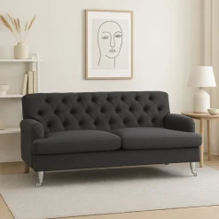 Soffa Howard Barkley 215 cm - Mörkgrå