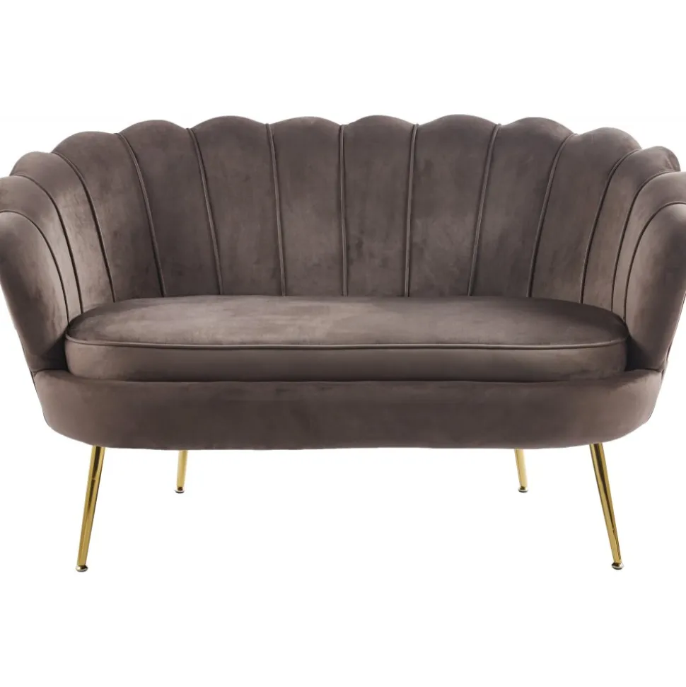 Soffa i brun sammet 133 cm - Kingsley + Möbeltassar