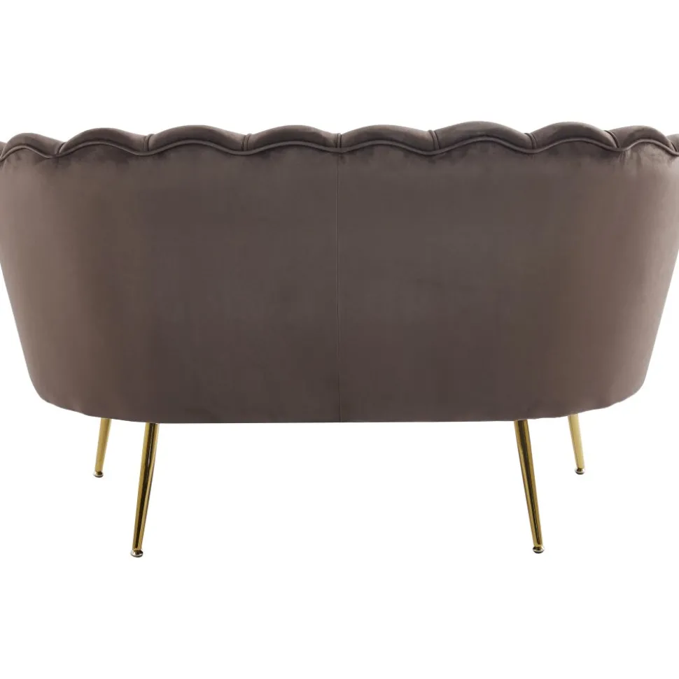 Soffa i brun sammet 133 cm - Kingsley + Möbeltassar