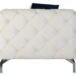 Soffa med knappar beige sammet 200 cm + Textilrengöring för möbler