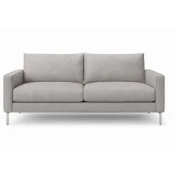 Soffa Nordic 219 cm - Gråbeige läderimitation