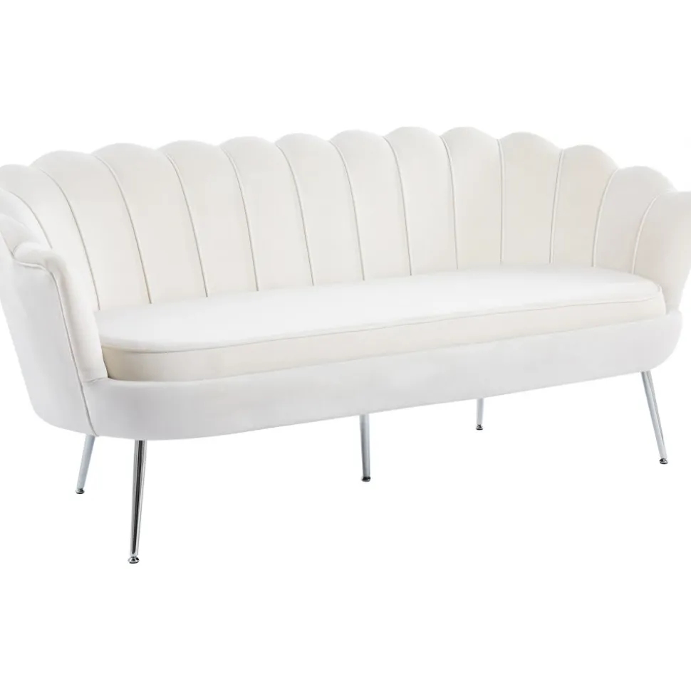 Soffa offwhite 3-sits - 180 cm - Kingsley + Möbeltassar