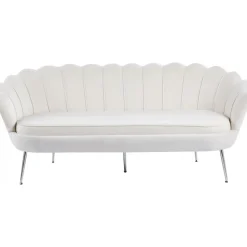 Soffa offwhite 3-sits - 180 cm - Kingsley + Möbeltassar