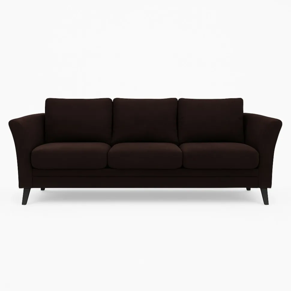Soffa Roma 204 cm - Mörkbrun