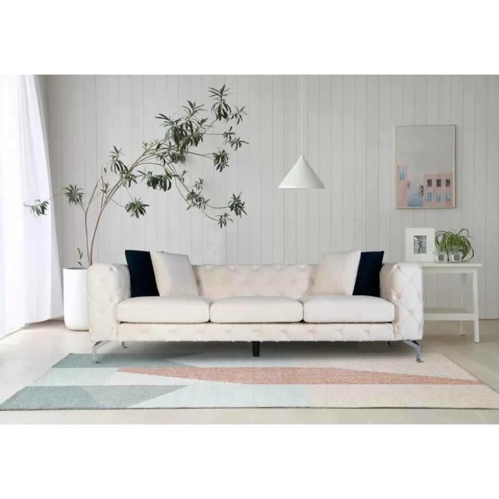 Soffa 3-sits - 237 cm + Textilrengöring för möbler