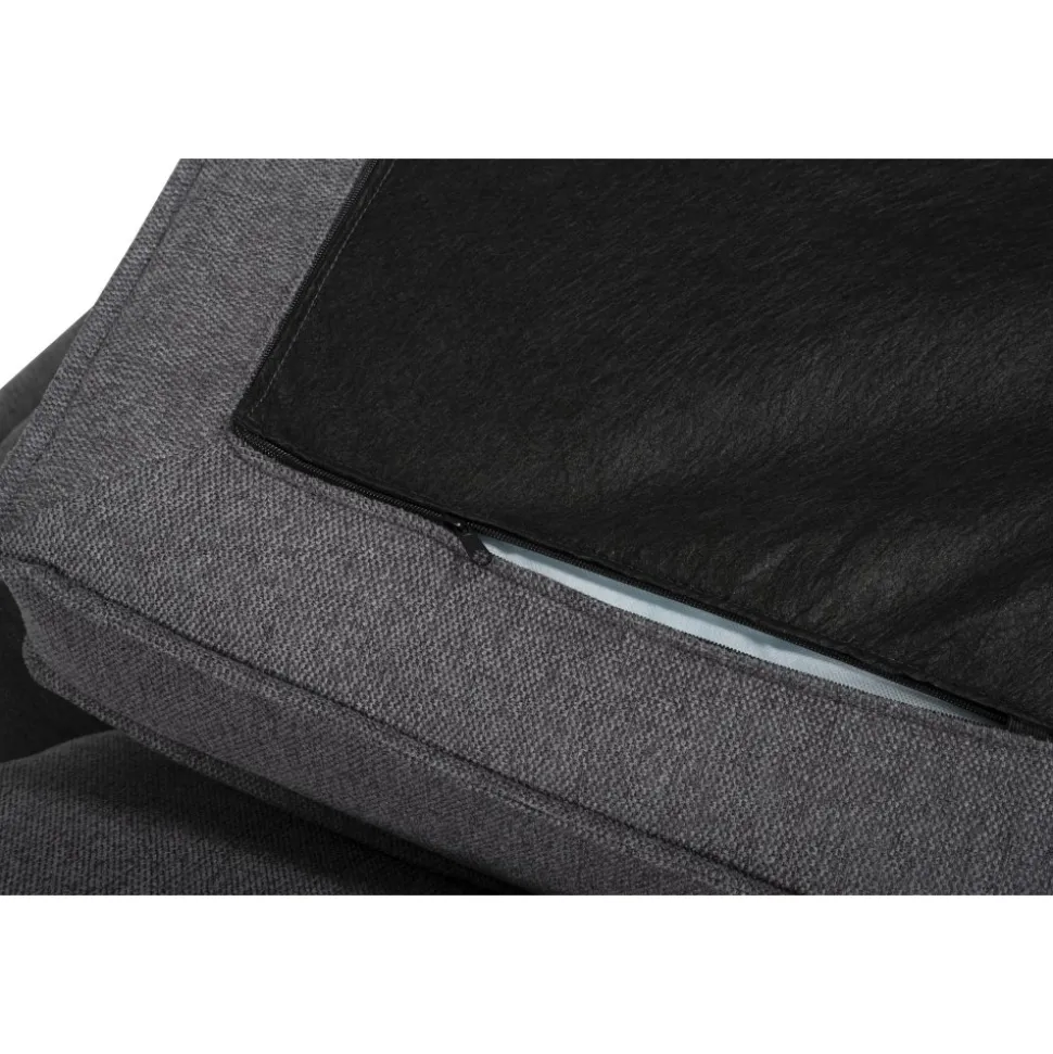 Soffa 4-sits 270 cm antracit tyg - Brandy + Fläckborttagare för möbler