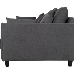Soffa 4-sits 270 cm antracit tyg - Brandy + Fläckborttagare för möbler