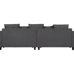 Soffa 4-sits 270 cm antracit tyg - Brandy + Fläckborttagare för möbler