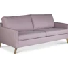 Soffa 3-sits 194 cm Rosa med ekben