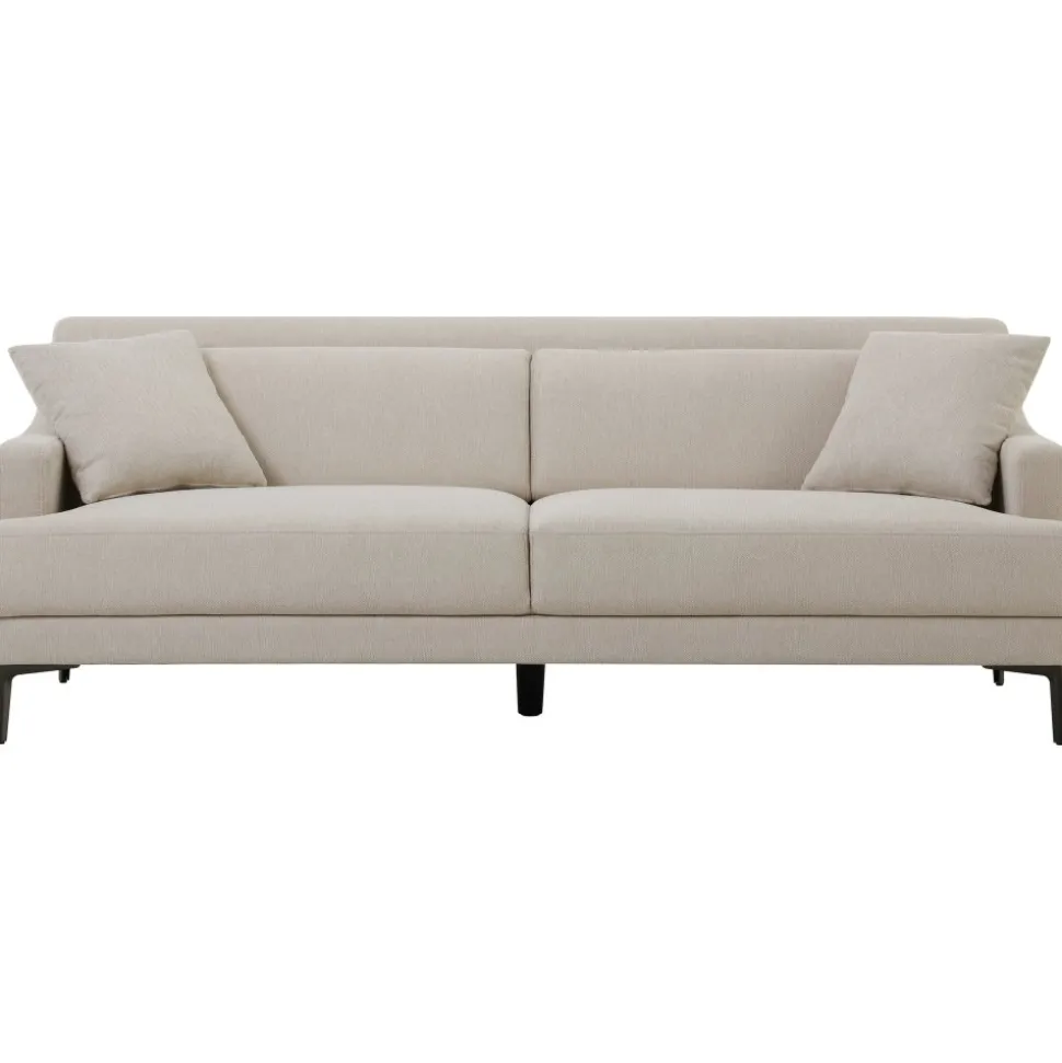 Soffa 3-sits beige modern - Hanna + Textilrengöring för möbler