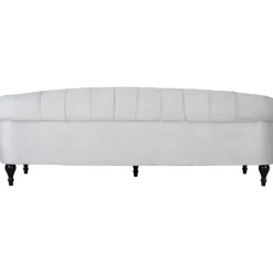 Soffa 3-sits chesterfield beige sammet