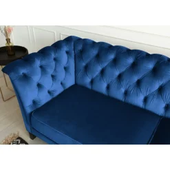 Soffa 3-sits Chesterfield Blå - Milton