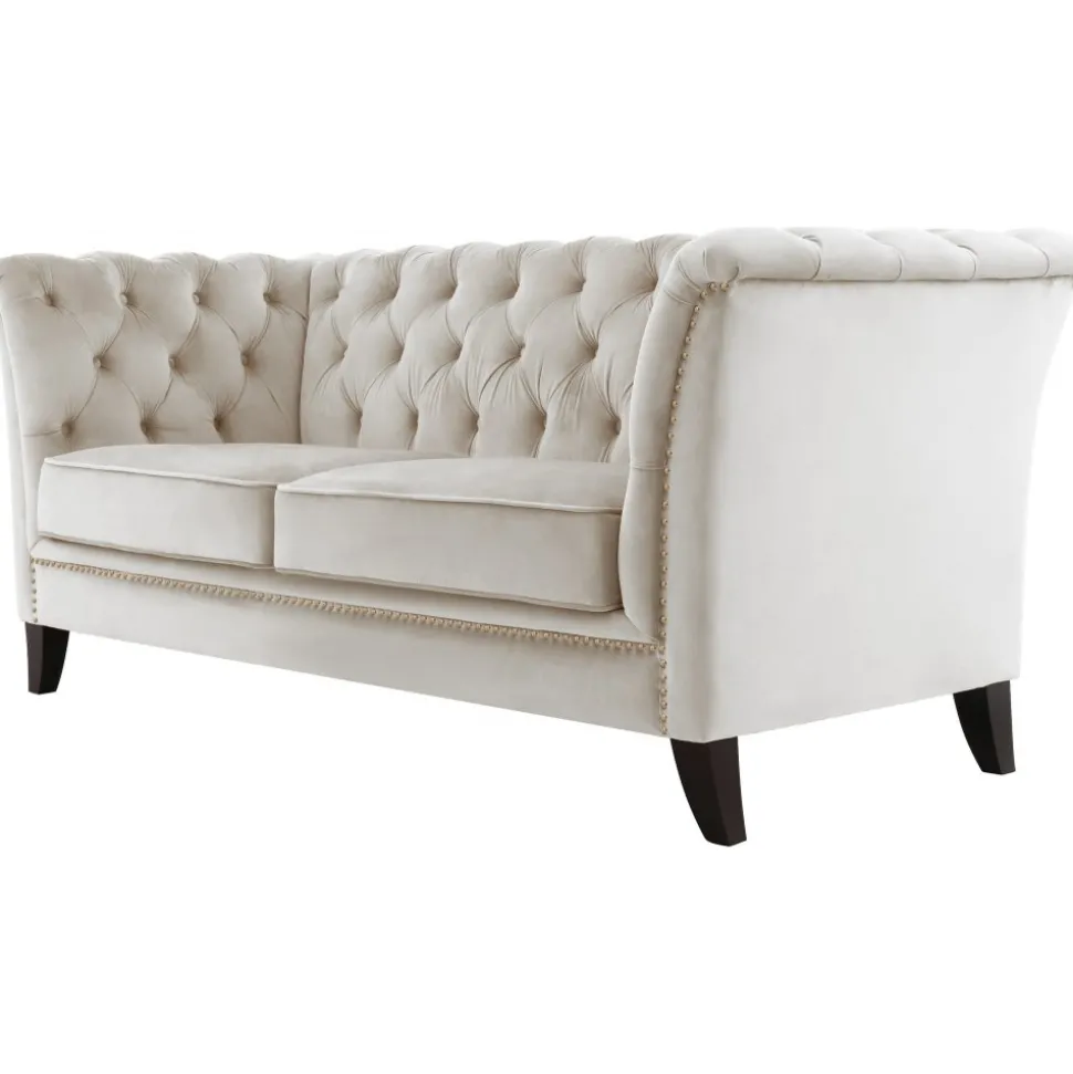 Soffa 2-sits chesterfield beige - Milton