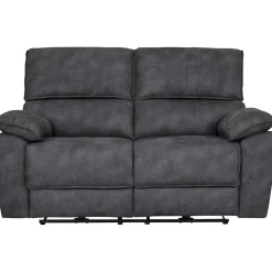 Soffa 2-sits elektrisk ställbar recliner - Grå + Möbeltassar