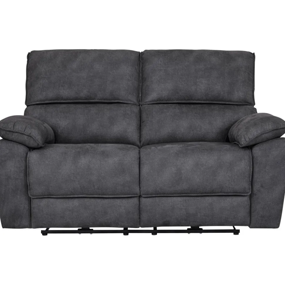 Soffa 2-sits elektrisk ställbar recliner - Grå