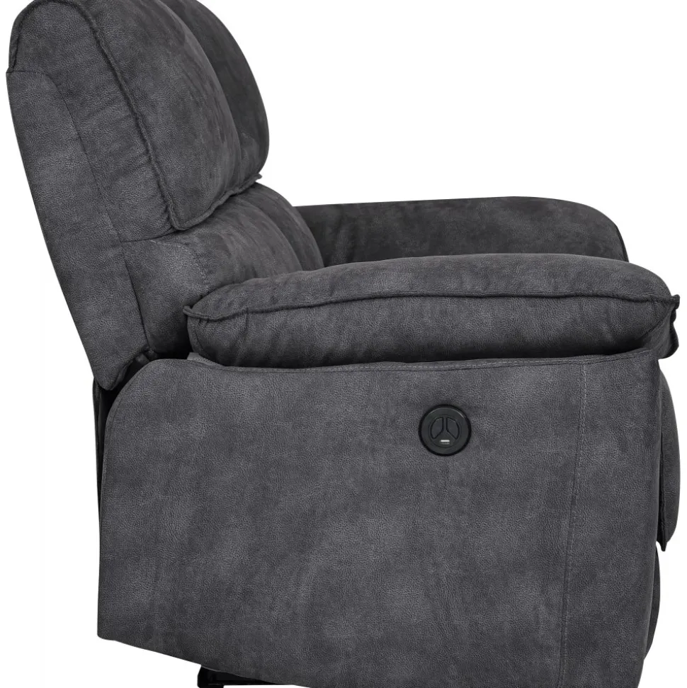 Soffa 2-sits elektrisk ställbar recliner - Grå