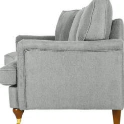 Soffa 3-sits grå 225 cm - Howard + Fläckborttagare för möbler