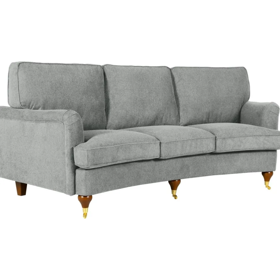 Soffa 3-sits grå 225 cm - Howard