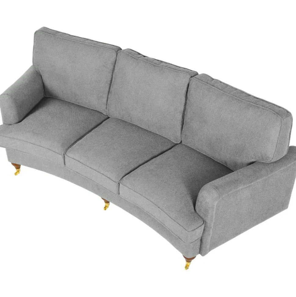 Soffa 3-sits grå 225 cm - Howard