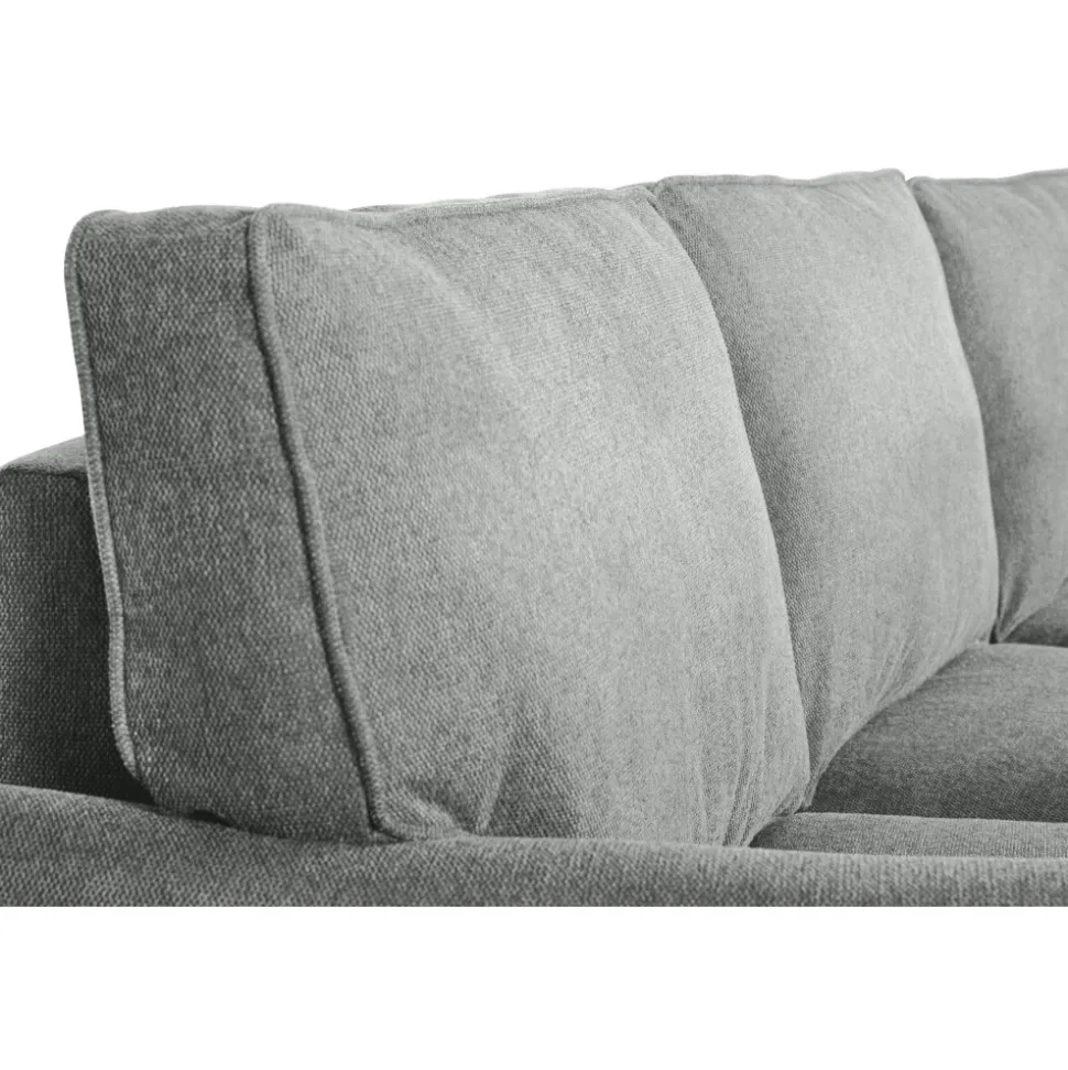 Soffa 3-sits grå 225 cm - Howard