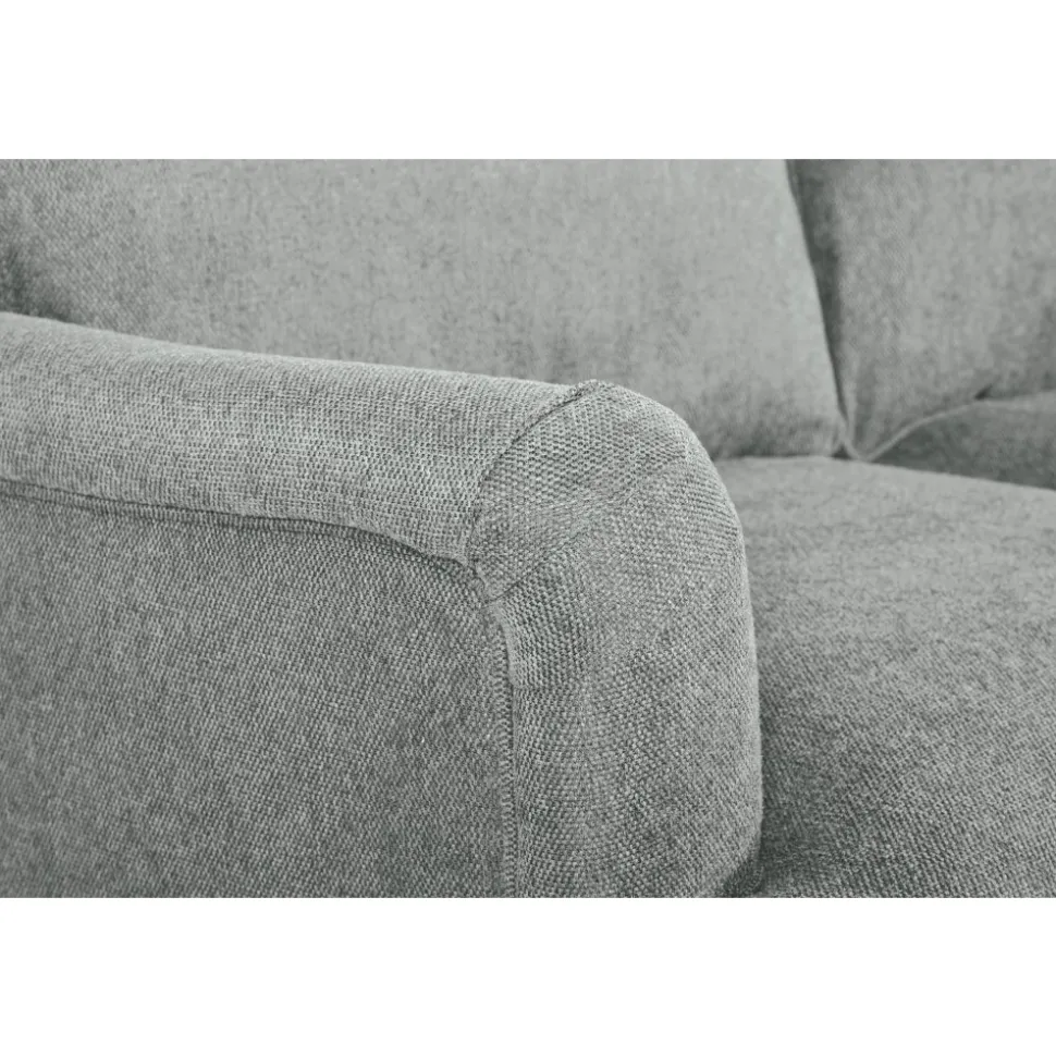 Soffa 3-sits grå 225 cm - Howard