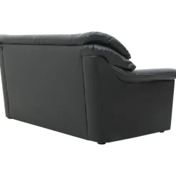 Soffa 2-sits svart konstläder - Dominic