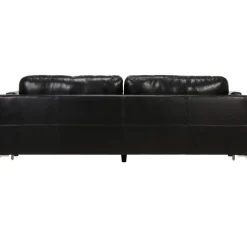 Soffa 3-sits svart PU - Cansas + Fläckborttagare för möbler